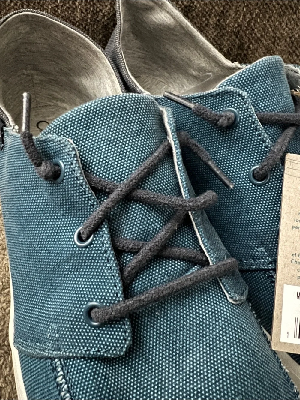 Chaco Chillos Men's Canvas Slip-On Sneakers Ocean Blue Size 9.5 NWT